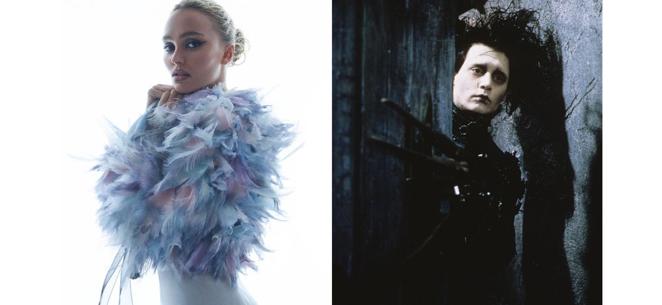 Johnny Depp's daughter, Lily-Rose, was emotional while watching her father in the movie Edward Scissorhands.