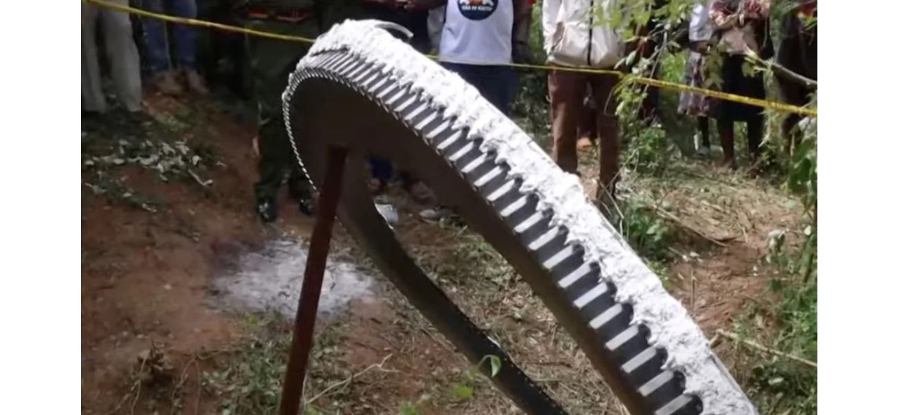 Huge piece of 'space debris' smashes into isolated town in Kenya.