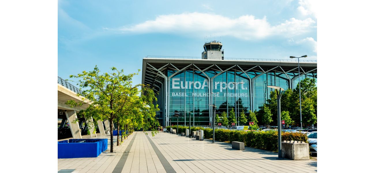 The only airport where you land in three countries.