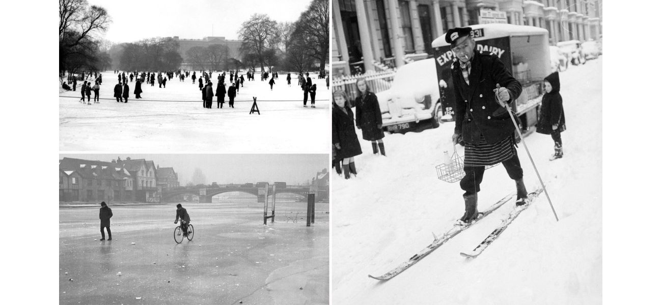 In the Big Freeze of 1963, oceans froze and temperatures reached -22°C.