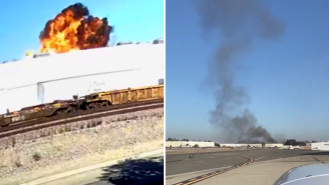 Video captures fatal US plane crash explosion.