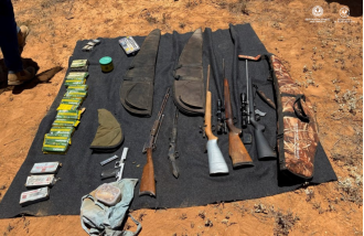 Weapons found on rural SA property in hidden storage.