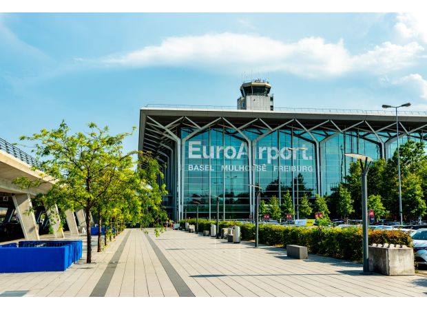 The only airport where you land in three countries.