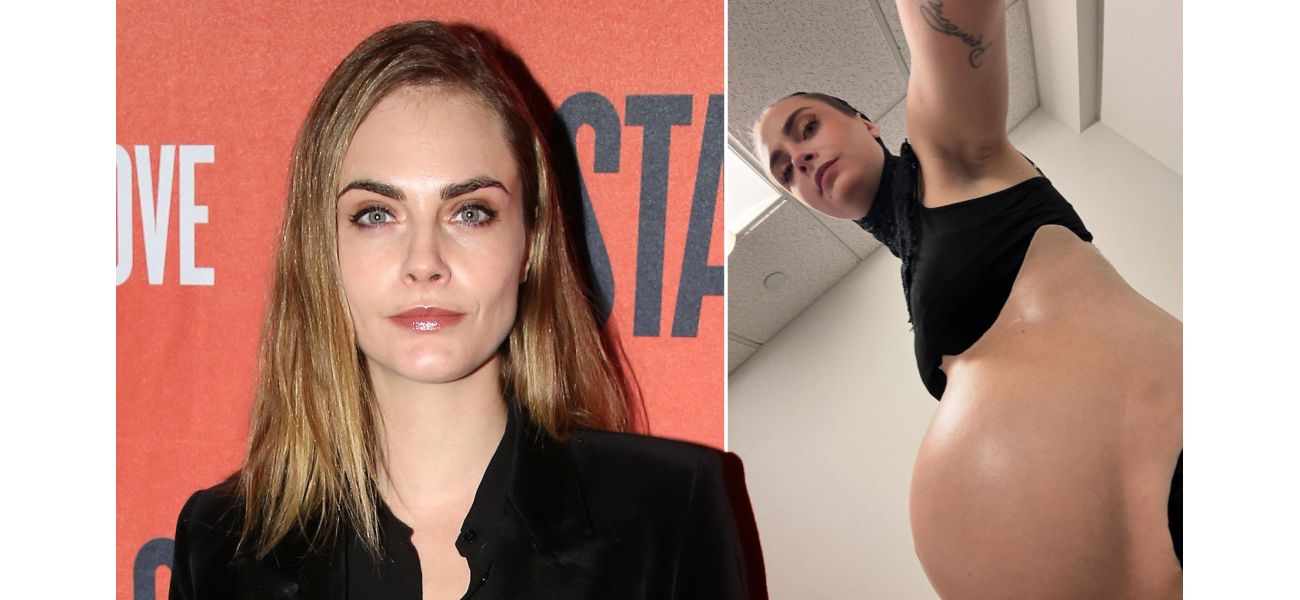 Fans are shocked and puzzled by model's large pregnancy belly.