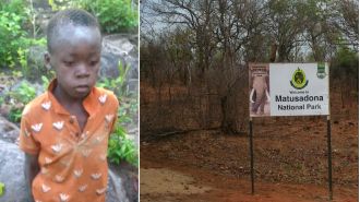 Boy alone in lion reserve for five days digs wells to survive