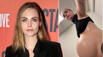 Fans are shocked and puzzled by model's large pregnancy belly.