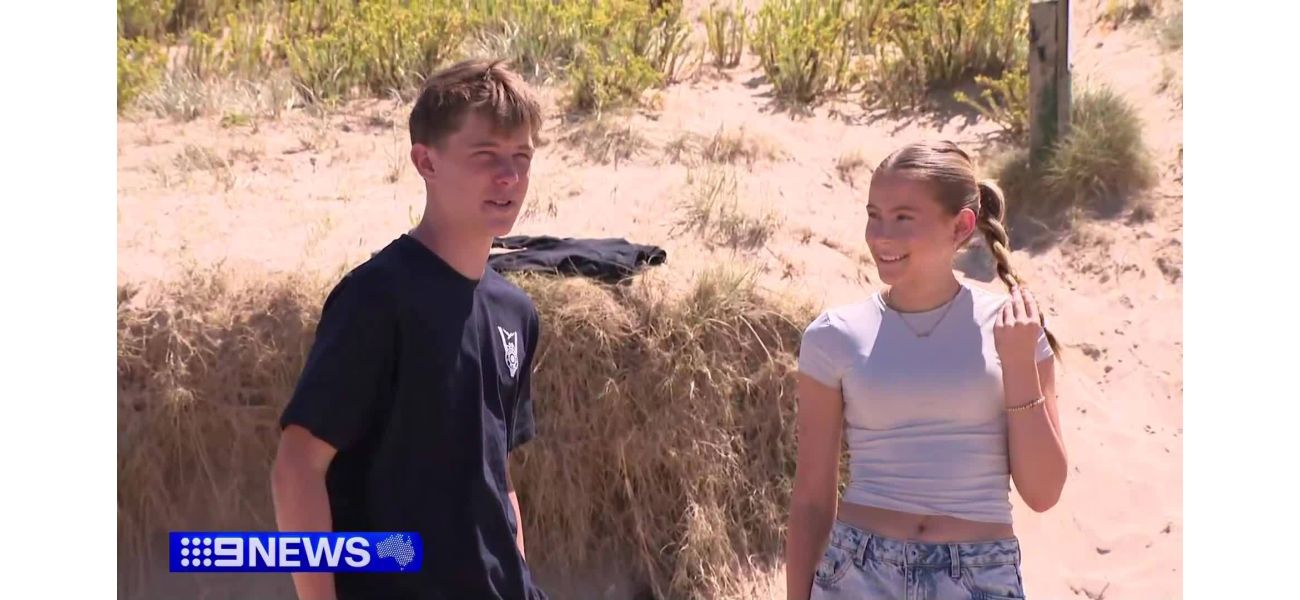 13-year-old boy rescues 2 teenage girls from rip current, surprised he was able to do it.