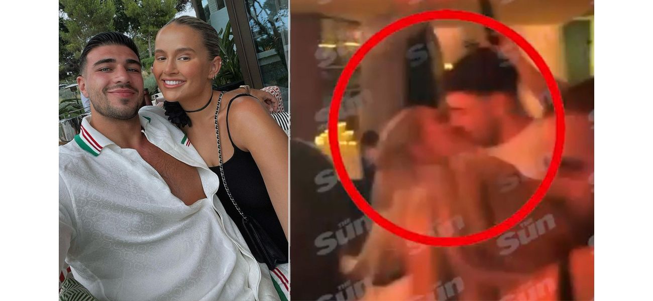 Tommy Fury and Molly-Mae Hague were caught sharing a secretive kiss on New Year's Eve.