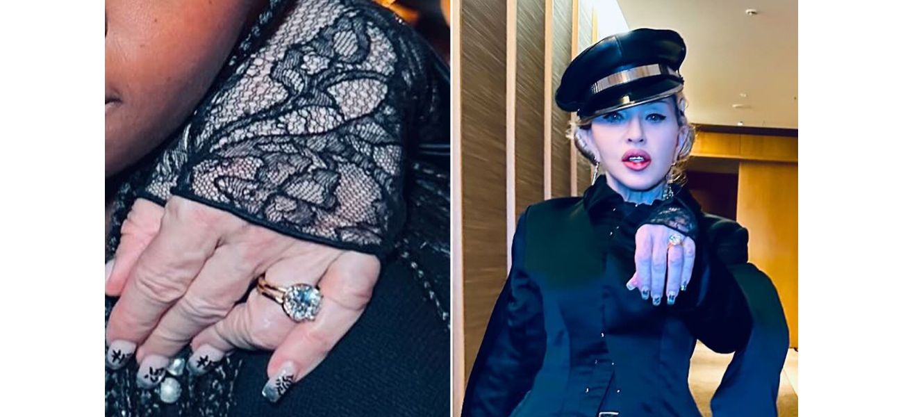 Madonna, 66, shows off ring and sparks speculation of engagement with 28-year-old boyfriend.