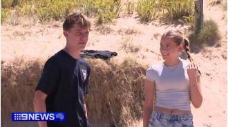 13-year-old boy rescues 2 teenage girls from rip current, surprised he was able to do it.