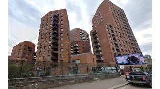 A man in his thirties has died due to a fall from a building in east London.