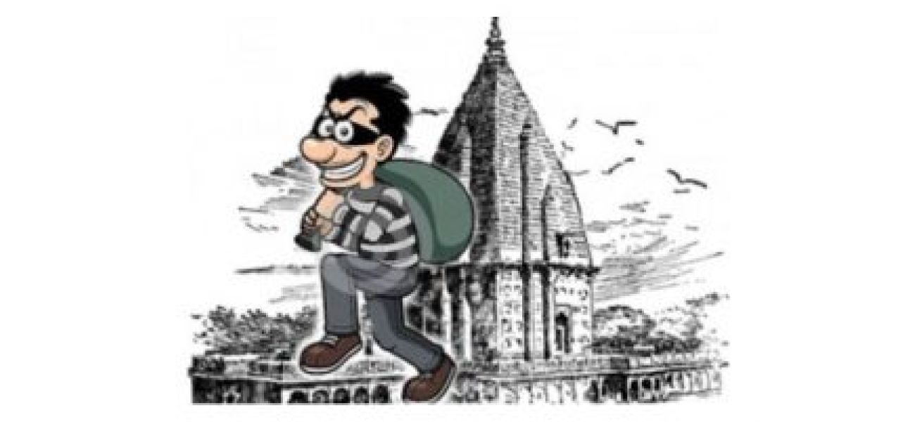 Thieves steal jewelry and money from two temples in Odisha.