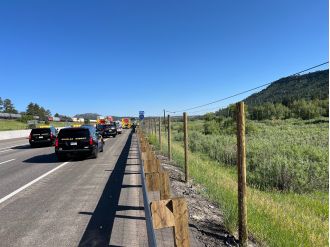 An airplane crashed near Larkspur while practicing emergency protocols.