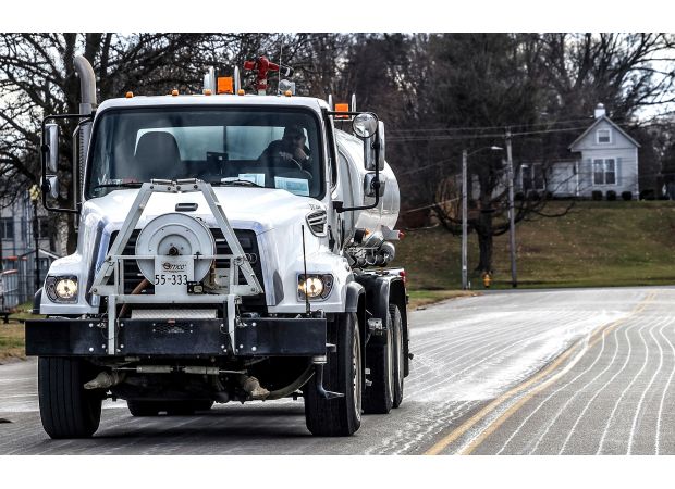Wintry conditions cause drivers to lose control and get into accidents in central US, with the weather system expected to move east.