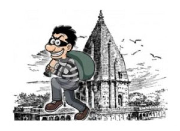 Thieves steal jewelry and money from two temples in Odisha.