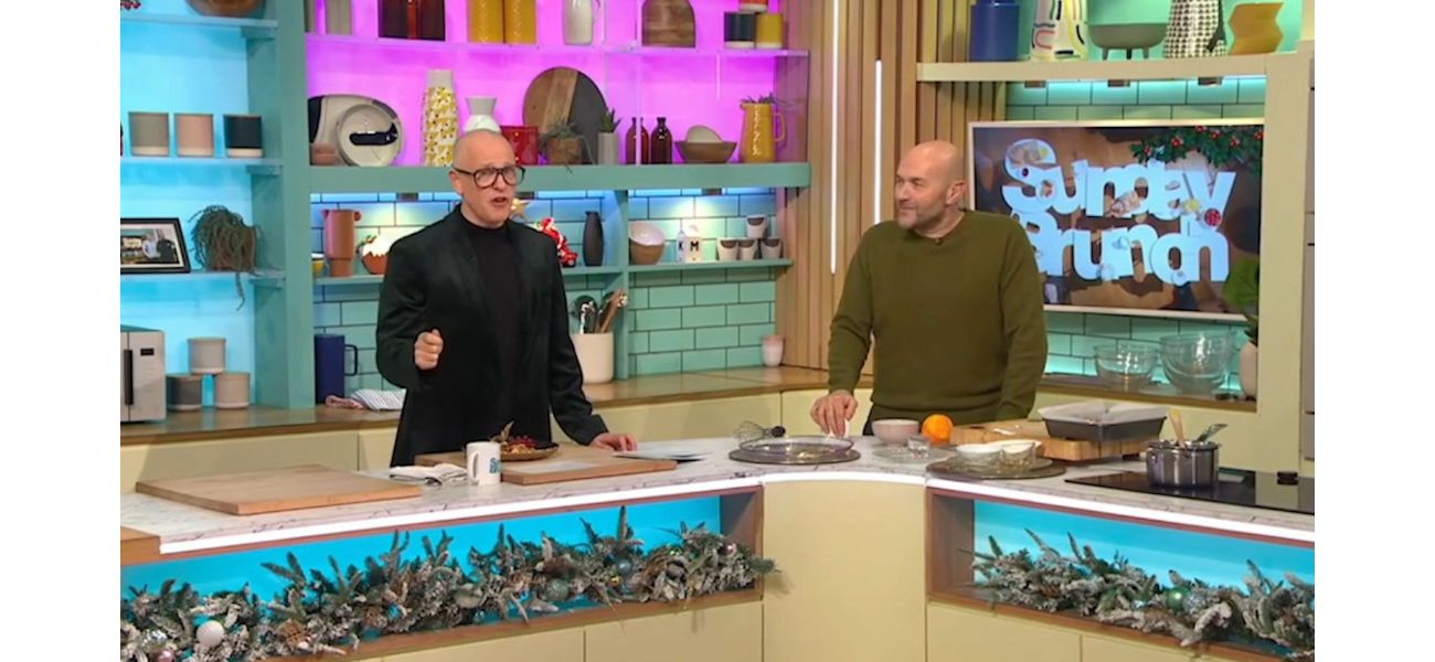 TV show Sunday Brunch loses star due to last-minute withdrawal.