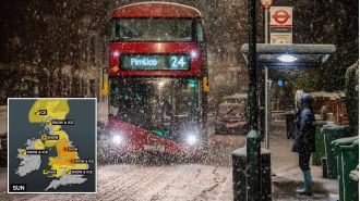 Snowstorm causes airport closure in Manchester and Liverpool.