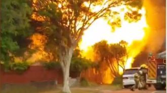 Fire destroys home in Melbourne known to be filled with clutter and belongings.