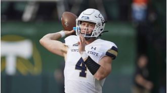 Tommy Mellott from Montana State receives the Walter Payton Award for being the best offensive player in FCS.