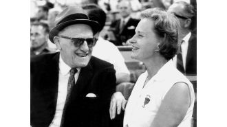 Chicago Bears owner George Halas was surprised when his first child was born and it was a girl, according to Chicago history.