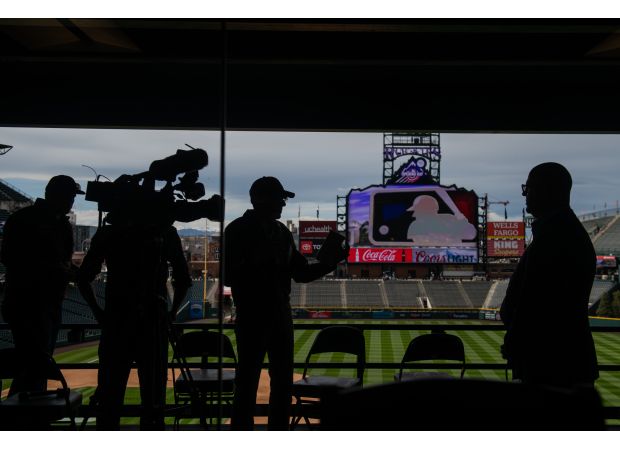 Upgrades and repairs underway at Coors Field.