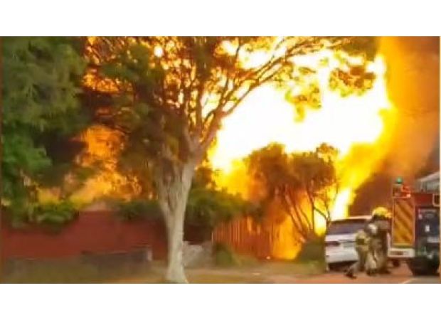 Fire destroys home in Melbourne known to be filled with clutter and belongings.