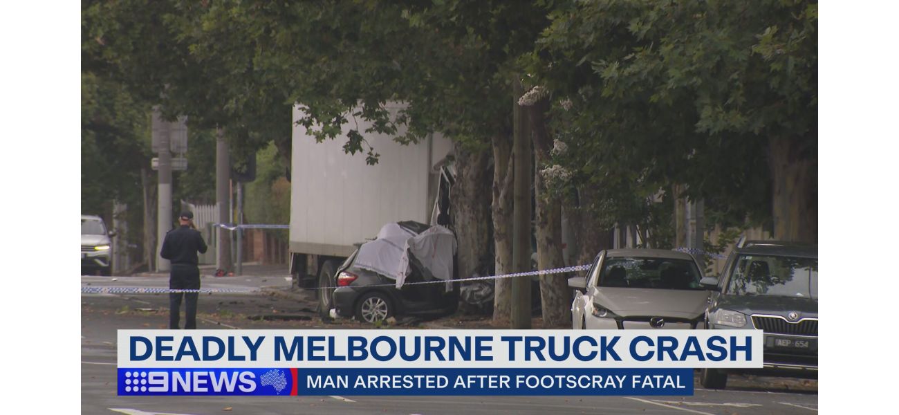 A driver died in Melbourne after a stolen truck reportedly ran through a red light.