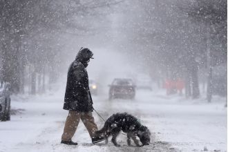Expect traffic delays in Illinois on Monday due to snow caused by a strong winter storm hitting the southern region the hardest.