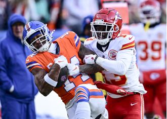 Broncos' Courtland Sutton finally gets chance to play in playoffs after long wait.