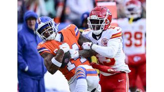 Broncos' Courtland Sutton finally gets chance to play in playoffs after long wait.