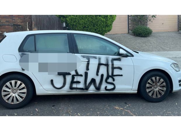 Sydney police probe anti-Semitic graffiti in eastern part of the city.