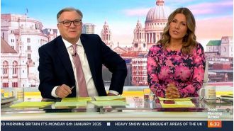 Susanna Reid debuts a striking new appearance, but her colleague on Good Morning Britain is not impressed.
