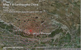 A strong earthquake in China causes 53 deaths and numerous injuries.
