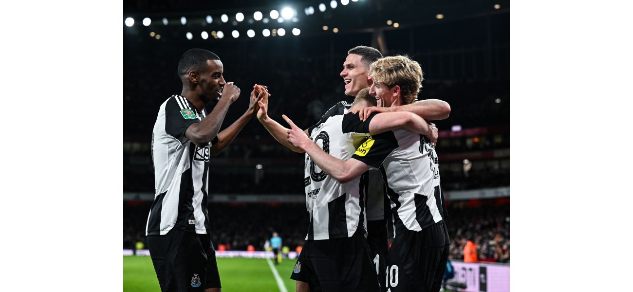 Football player from Newcastle called the top in Europe after impressive play in victory against Arsenal.