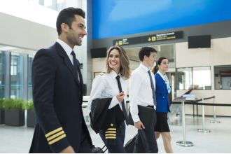 Pilot explains why flight attendants go through security with passengers, revealing a surprising fact.