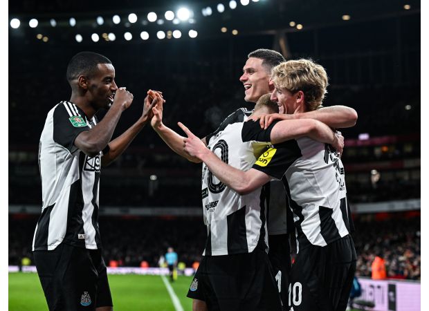 Football player from Newcastle called the top in Europe after impressive play in victory against Arsenal.
