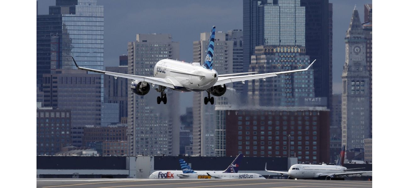 Passenger opens exit door as plane prepares to take off.