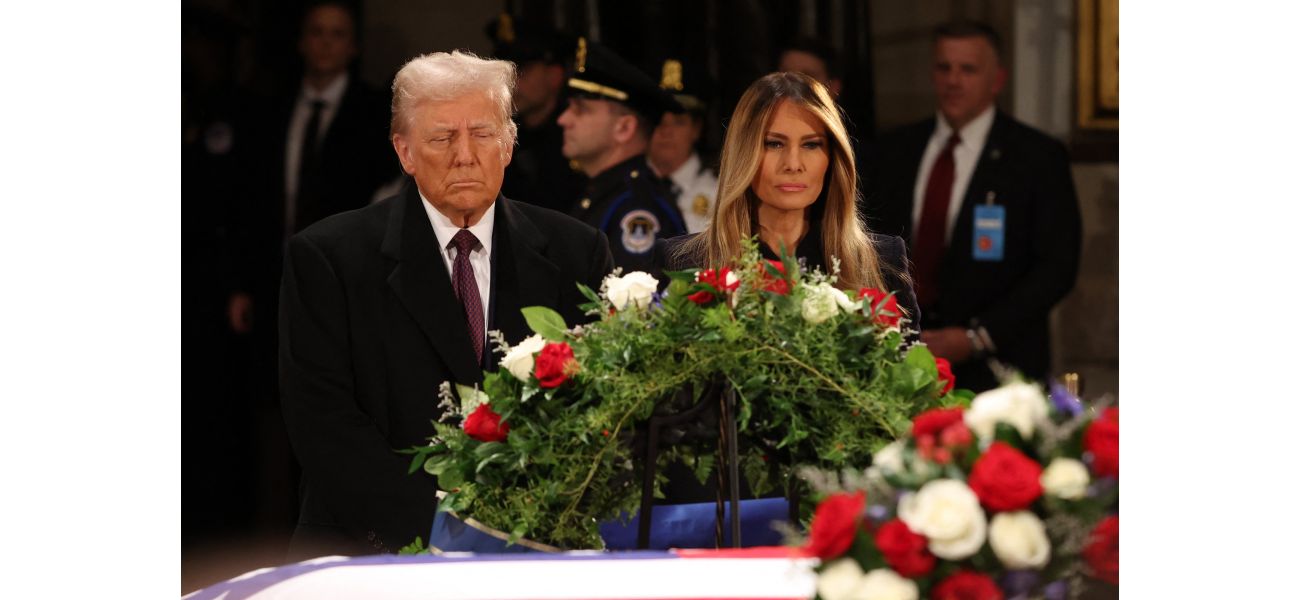 Melania Trump accompanies husband in paying respects to Jimmy Carter's casket.