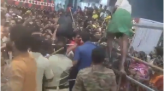 Six people died in a stampede at a temple in Tirupati.