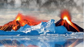 Over 100 dormant volcanoes in Antarctica could erupt soon.