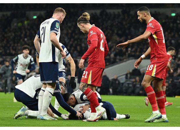 Tottenham gives update on Rodrigo Bentancur after frightening incident during Liverpool game.