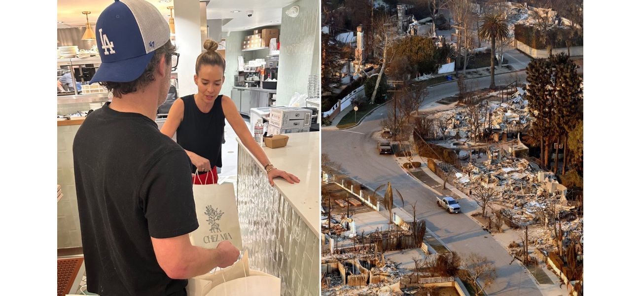 A famous TV personality shares her harrowing experience of escaping her home in California during a devastating event.
