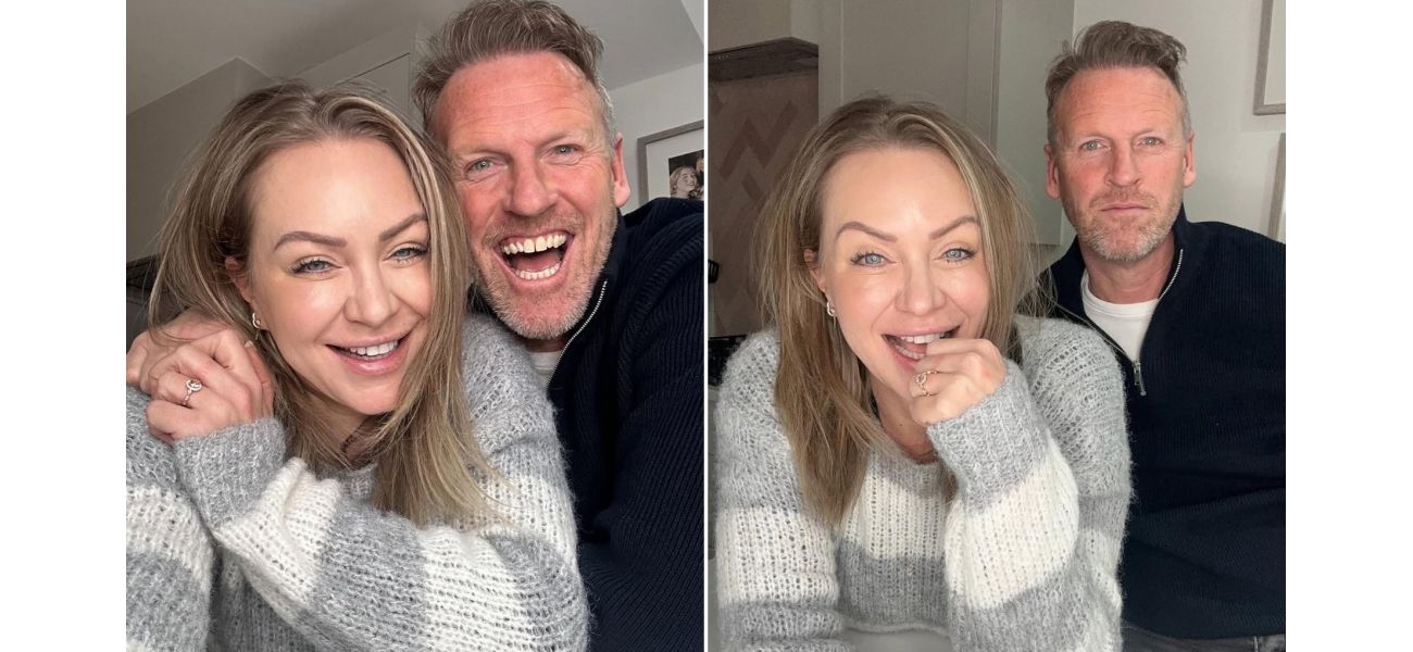 Rita Simons, known for her role in EastEnders, reveals she's engaged as she shows off a shiny ring.