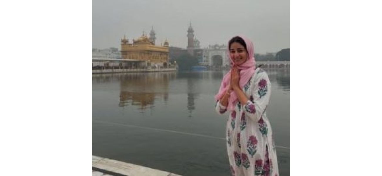 Ananya Panday visits Golden Temple with family to seek blessings.