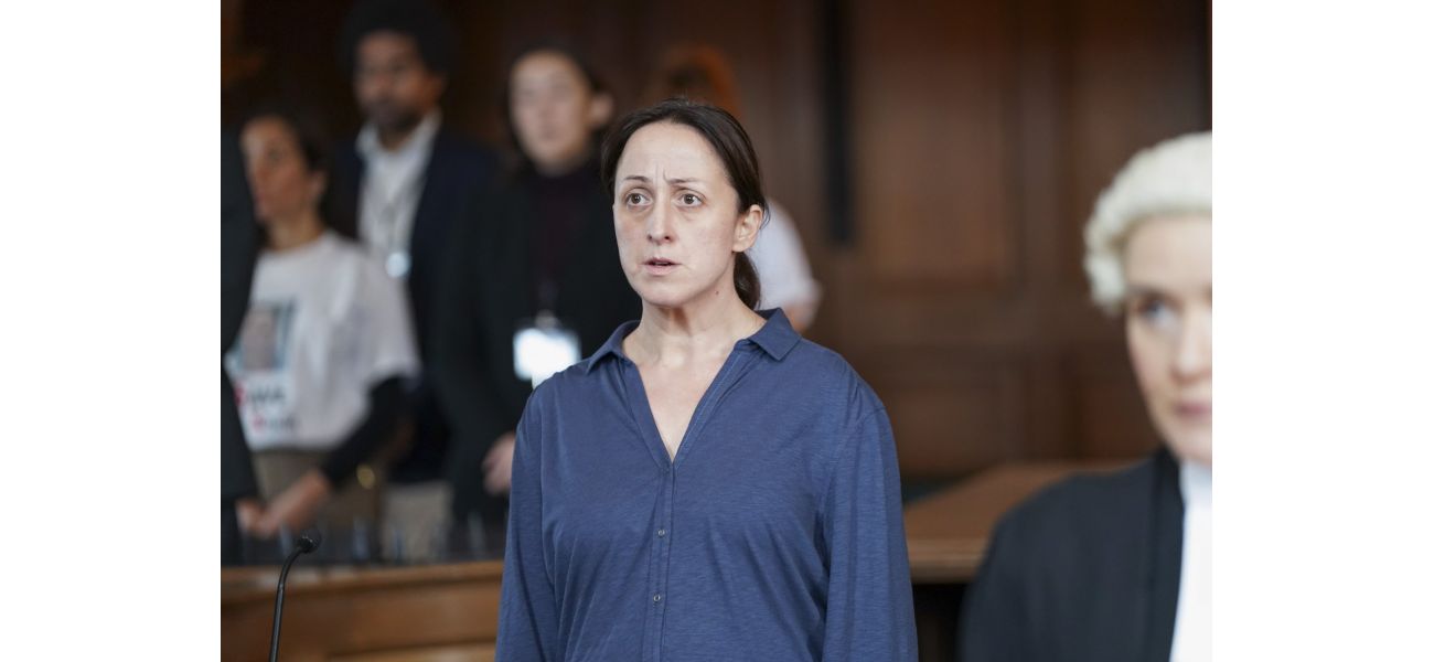 Sonia is surprised in court while speaking on behalf of Bianca in EastEnders.