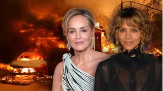 Celebrities, including Halle Berry, are providing aid in the wake of LA wildfires by donating clothes from their closets.