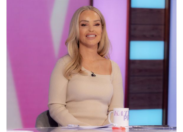 Katie Piper, who was blinded in an acid attack in 2008, receives a prosthetic eye.
