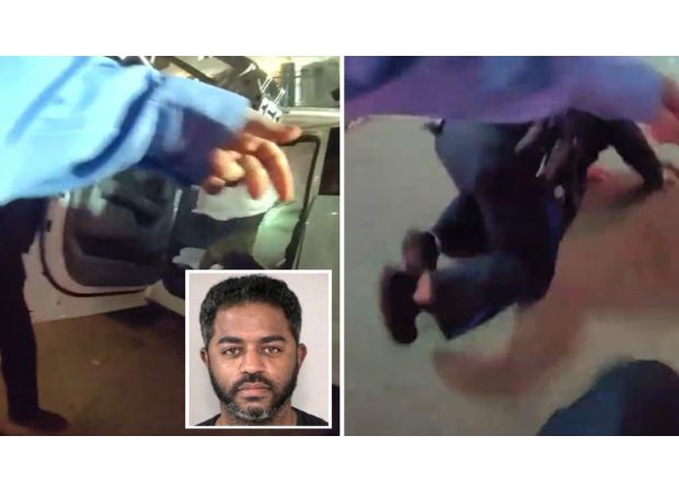 Video footage reveals New Orleans attacker shooting at cops before being killed by them.