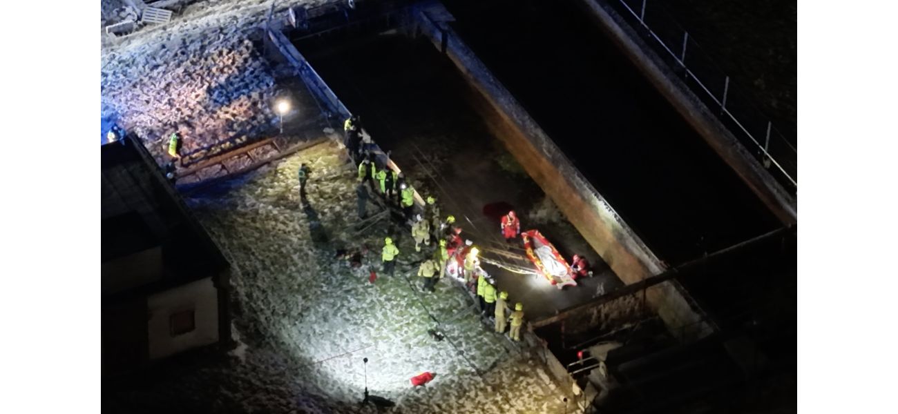 A young person died when their vehicle plunged into a waste facility.