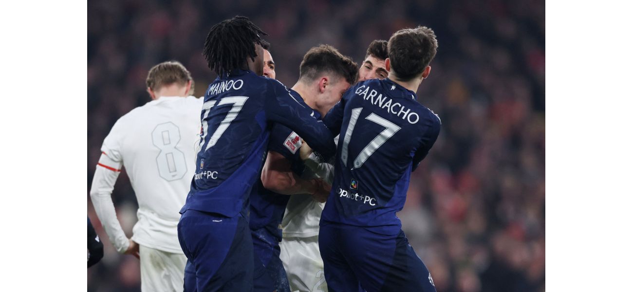 A Manchester United player could be suspended for a fight during an FA Cup match with Arsenal.